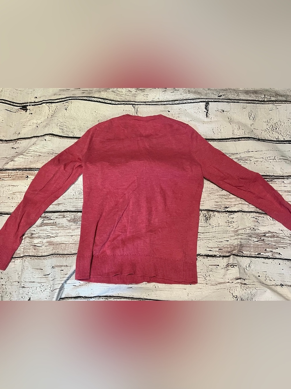LOFT Raspberry Pink Button-Front Cardigan - Picture 2 of 2
